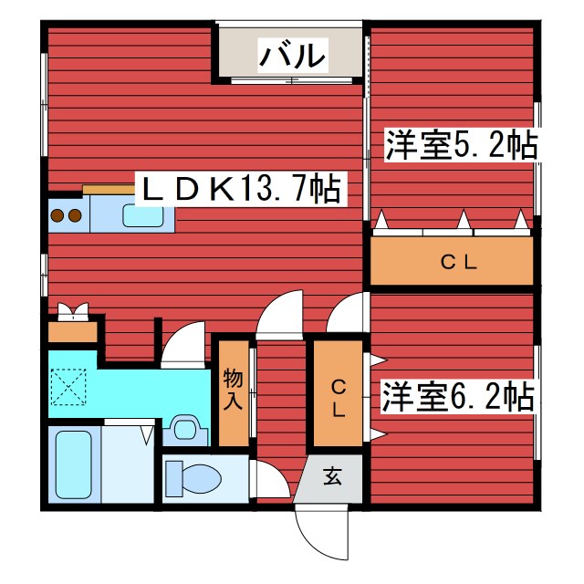 タルト月寒中央の間取り