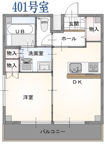 福寿マンションの間取り