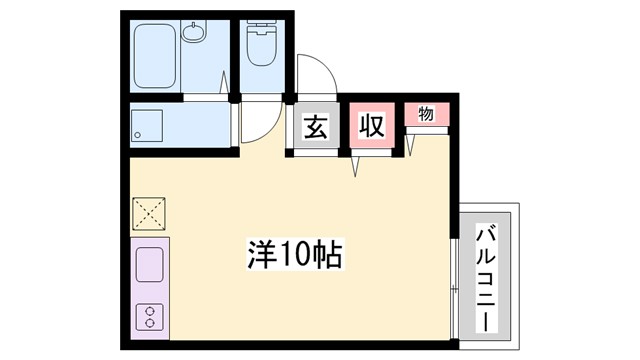 メゾンルークB棟の間取り