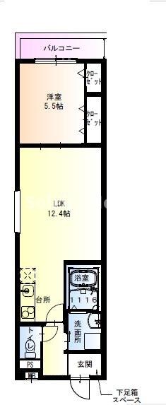 フジパレス堺大浜中町III番館の間取り