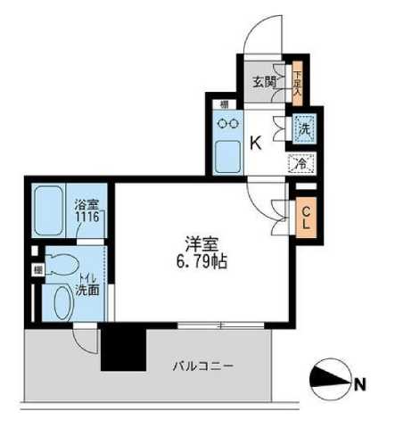 江東区常盤のマンションの間取り