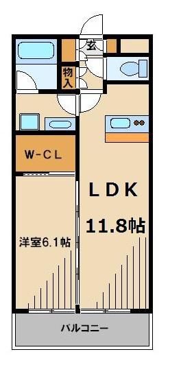 さいたま市浦和区領家のマンションの間取り