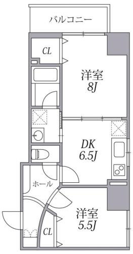 【ZEUS難波CUBEの間取り】