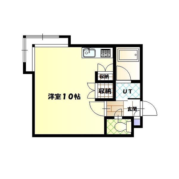 【旭川市忠和五条のアパートの間取り】