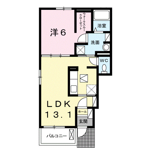 【エスペール２１　吉野Ａの間取り】