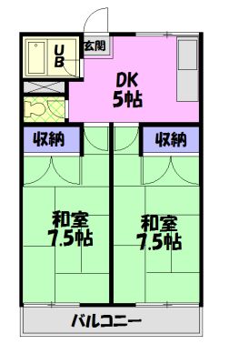 学園ハイムIの間取り