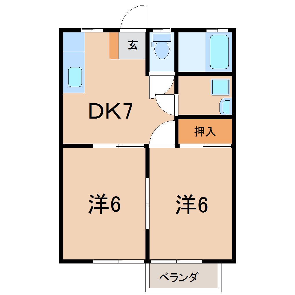 エンゼルハイツＢの間取り