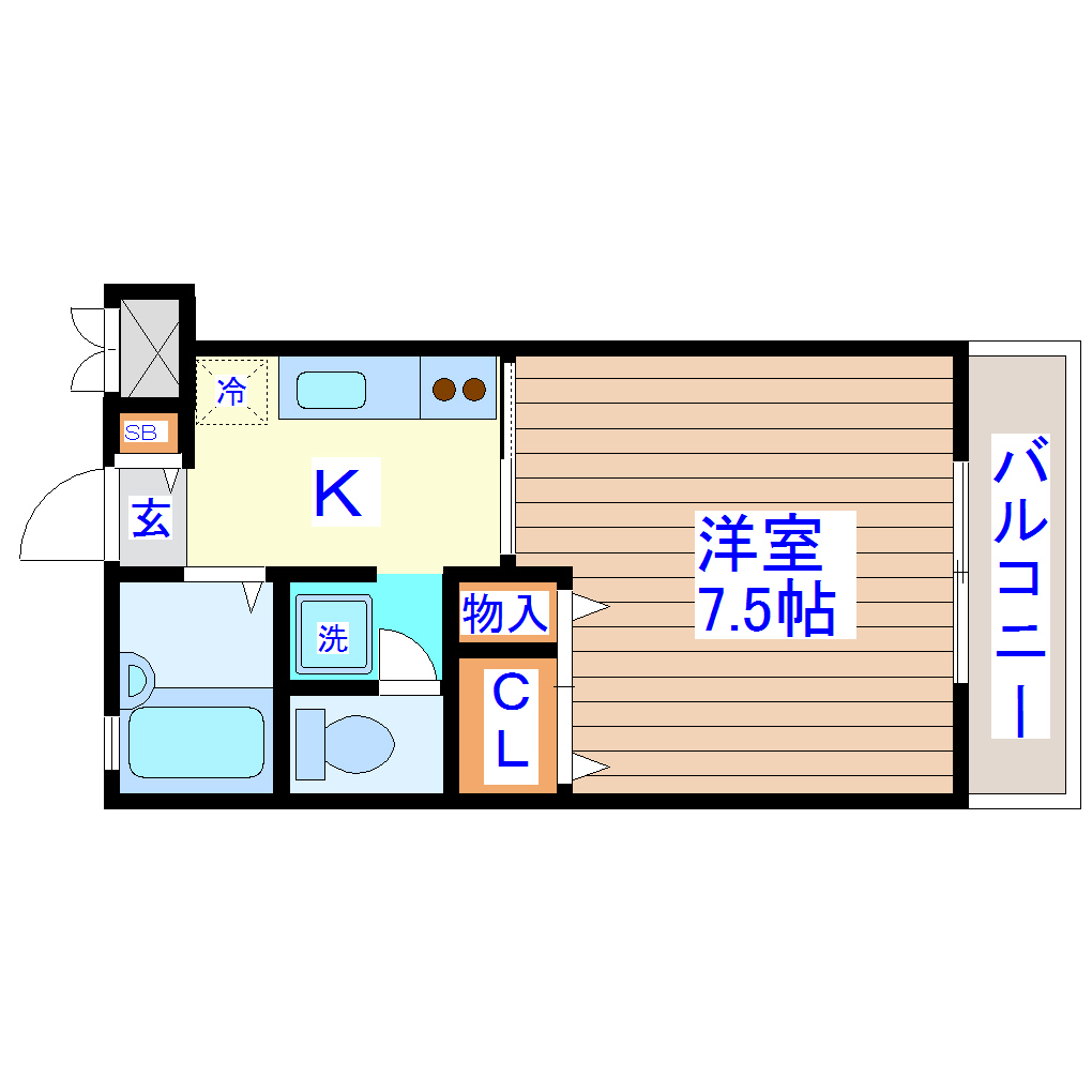 フォレスト連坊　壱番館の間取り