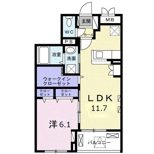 国分寺市西恋ヶ窪のマンションの間取り