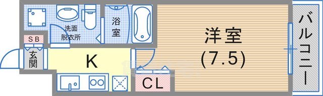 アドバンス神戸プラージュの間取り