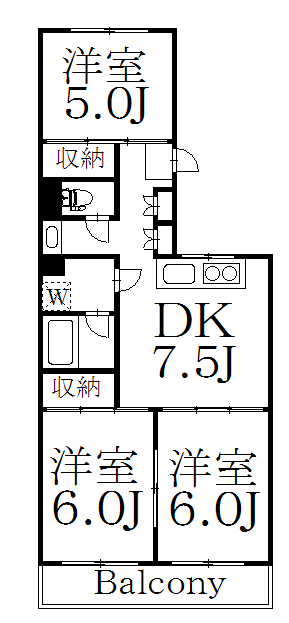 中野区江古田のマンションの間取り