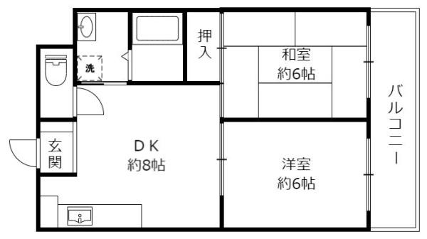 ローベルジーヌ野洲　（野洲市冨波乙）の間取り