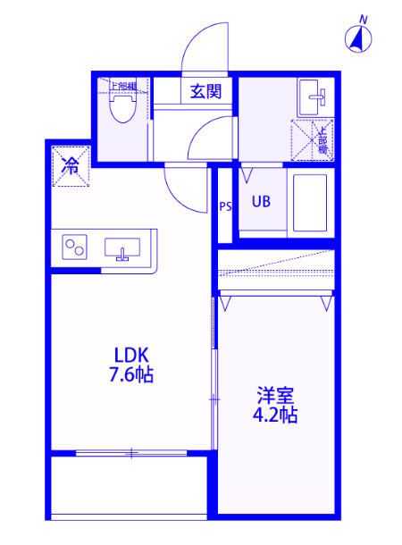 さいたま市西区西大宮のアパートの間取り