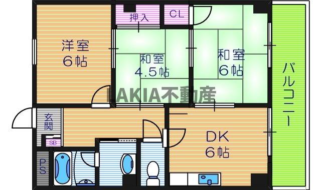 グリーンハイツ近江の間取り