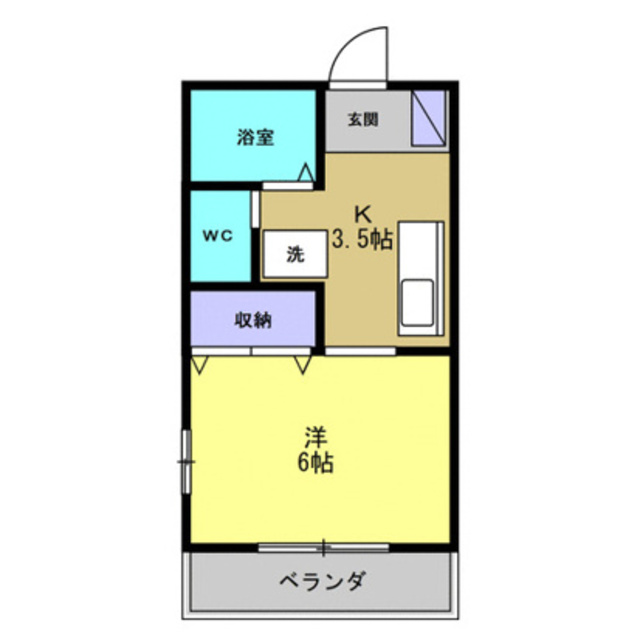 緑コーポ嶺IIの間取り