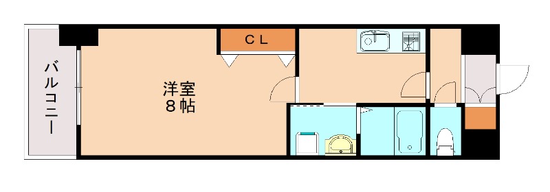 北九州市門司区西海岸のマンションの間取り