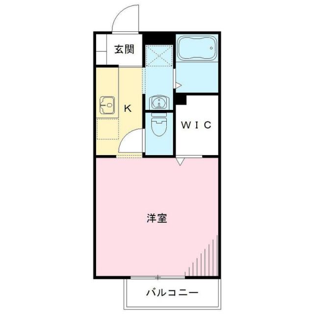 水戸市浜田町のアパートの間取り