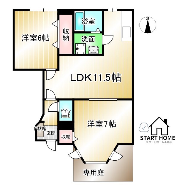 ビレッジあいＤの間取り