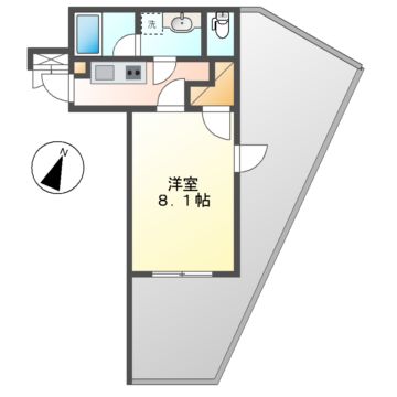 名古屋市千種区堀割町のマンションの間取り