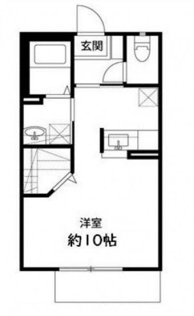 加須市鴻茎のアパートの間取り