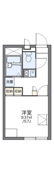 岡山市北区十日市中町のアパートの間取り