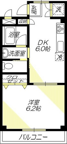 港区高輪のマンションの間取り