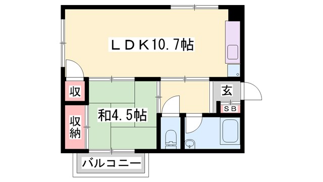 ノーブル岡田の間取り