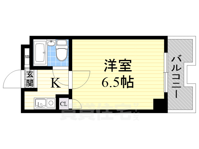 堺市堺区陵西通のマンションの間取り