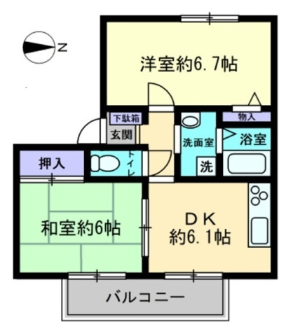 【フォブール久保の間取り】