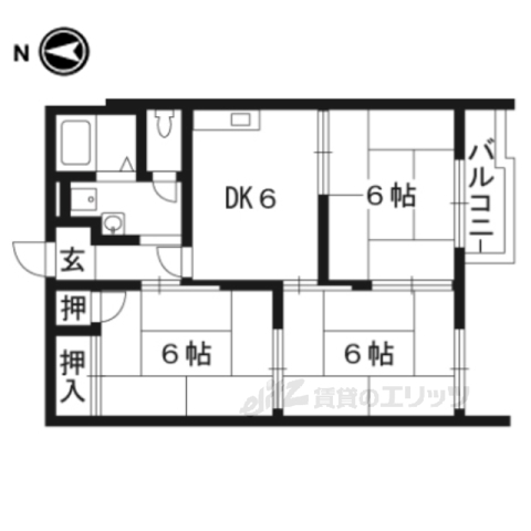 ファミール若宮の間取り