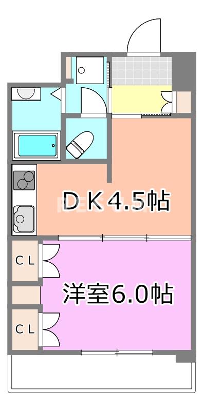 千葉市中央区千葉寺町のマンションの間取り