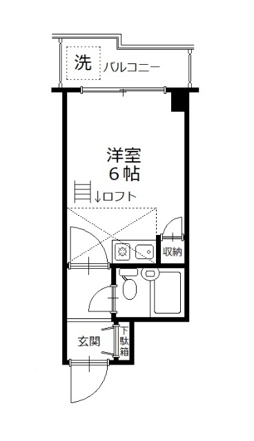 リバービューハイツの間取り