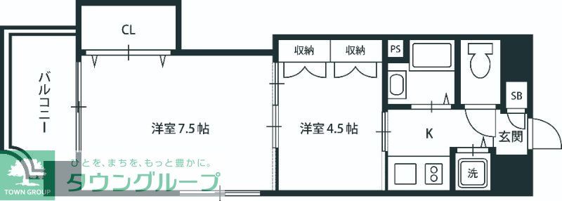 【板橋区小豆沢のマンションの間取り】