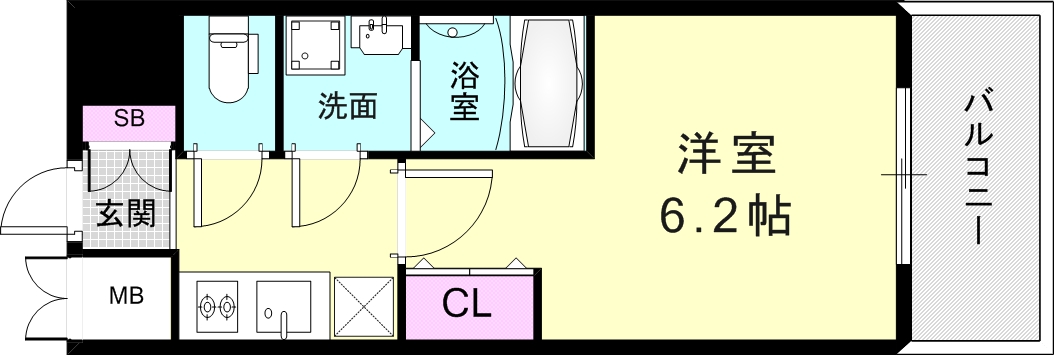 エスリード神戸グランドールの間取り