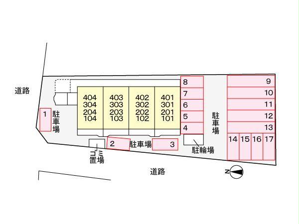 【スターメゾン古国府の駐車場】