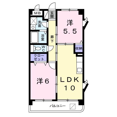 スターメゾン古国府の間取り