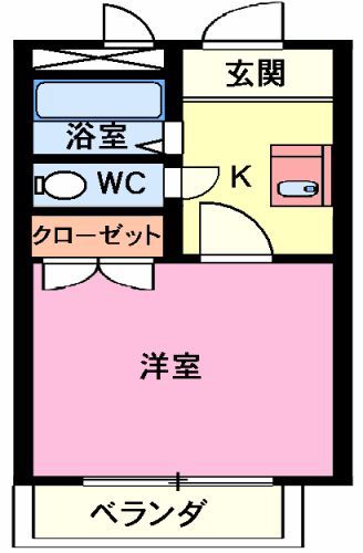 名古屋市中川区百船町のマンションの間取り