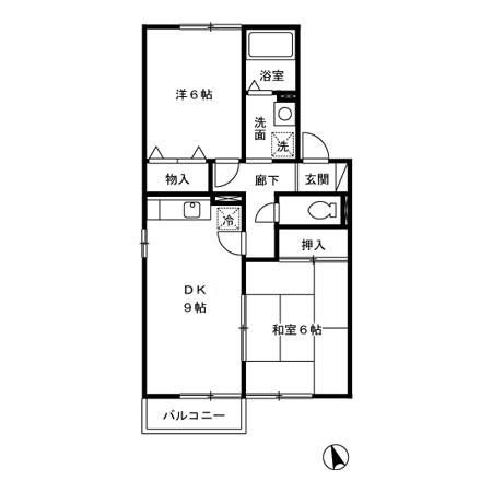 クレールコートYの間取り