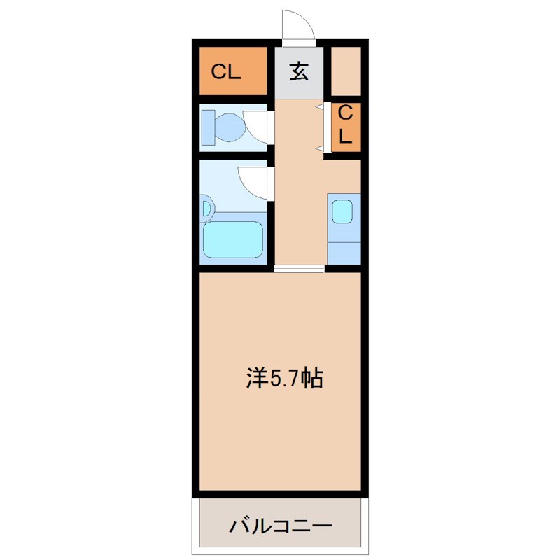 尼崎市尾浜町のマンションの間取り