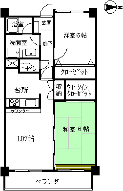 パークサイド花園の間取り