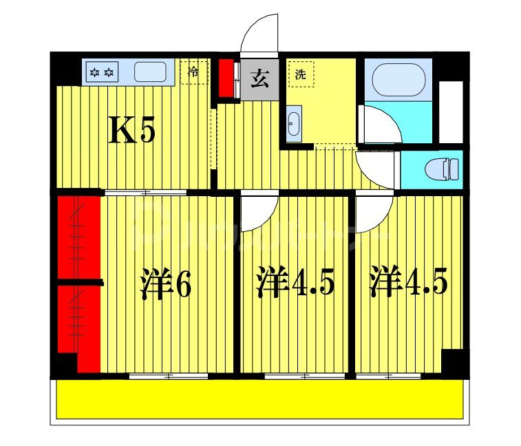 レジデンスユーカリの間取り