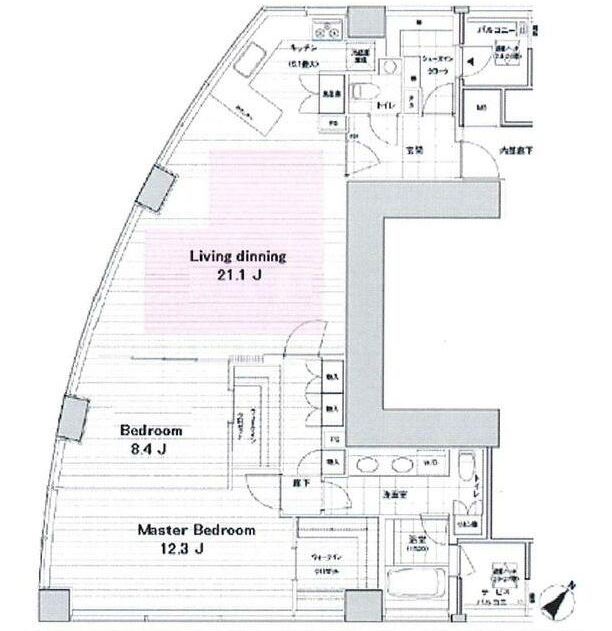 マジェスタワー六本木_間取り_0