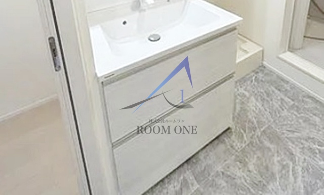 洗面設備　洗面台です。