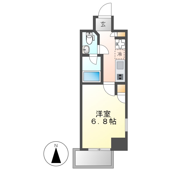 エルザビル名古屋駅前の間取り写真