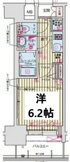 プレサンス丸の内城雅の間取り写真