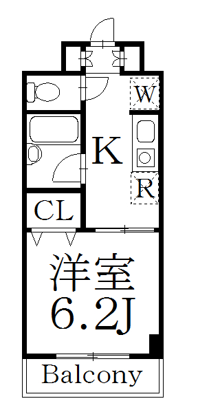 ＪＲ中央線 中野駅 徒歩8分 5階建 築29年の間取り写真