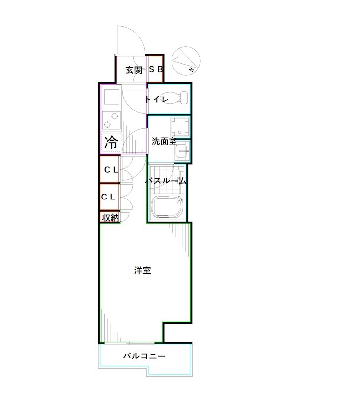 東京メトロ丸ノ内線 方南町駅 徒歩3分 9階建 築9年の間取り写真