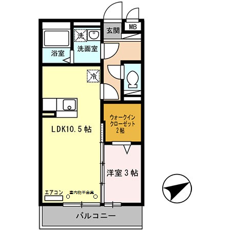 セジュール東阿保 A棟の間取り写真