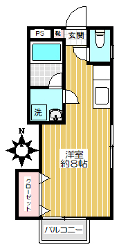 杉並区善福寺のアパートの間取り