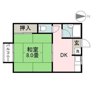 愛知県名古屋市北区安井１（アパート）の賃貸物件の間取り